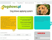 Tablet Screenshot of dogshows.pl